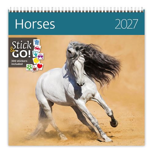 Nástenný kalendár 2027 Horses