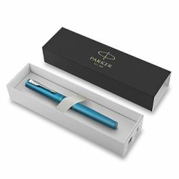 Roller Parker Vector XL Teal, hrot F, čierna náplň (1)