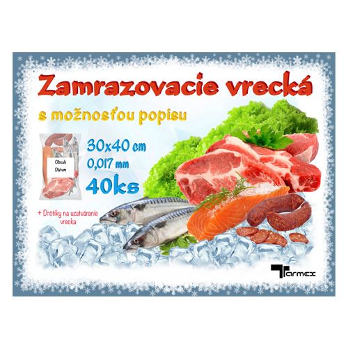 Fagyasztózacskó 30x40 cm, 40 db