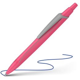 Pero guľôčkové Schneider Reco Neon pink - modrá náplň