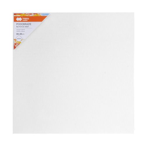 Maliarske plátno Happy Color 30x30 cm MDF 4 mm - biele