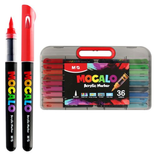 M&G MOCALO akril filctoll, ecsethegy - 36 színből álló készlet (4)