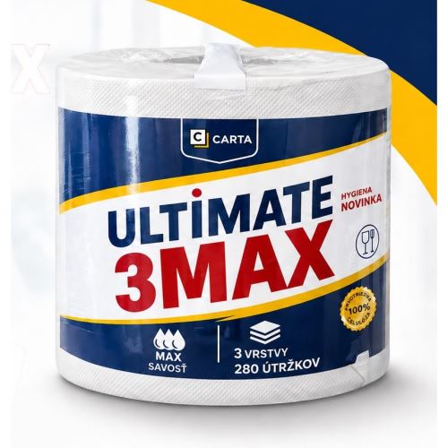 Papierové utierky CARTA ULTIMATE 3MAX 3 vrstvy