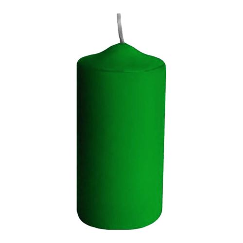 Sviečka valcová 40 x 80 mm, tm. zelená (4 ks v bal.)
