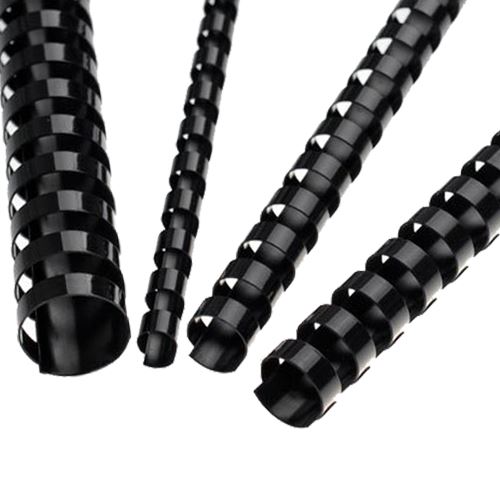 Hrebene plastové 12 mm čierne