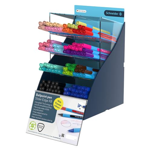 Schneider Pero golyós toll bemutatóállvány Slider Edge SiS Display, 120 db