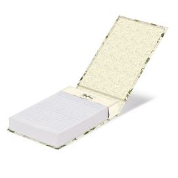 Letéphető jegyzetfüzet MAXI Nature, fehér-zöld 10x14,7 cm (1)