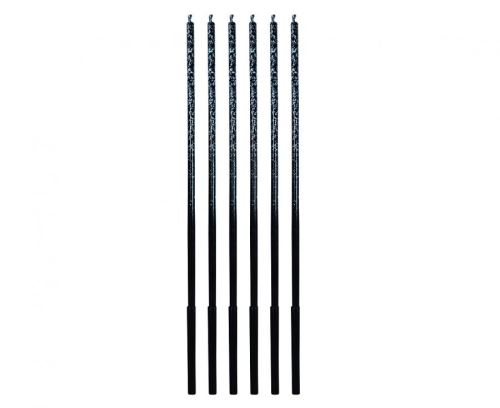 Sviečka tortová - Ombre, modré trblietky 17 cm