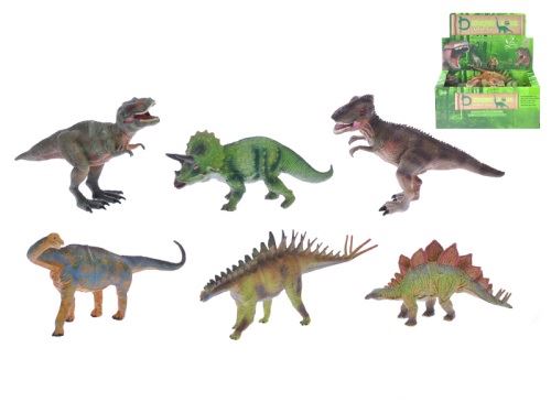 Zoolandia dinoszaurusz 15-18 cm 6 féle 18 db DBX-ben