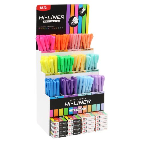 Highlighter Hi-Liner M&G - állvány 352 db