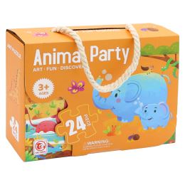 Gyermek kirakós 44 x 31 cm (24 darab) - Animal Party (1)