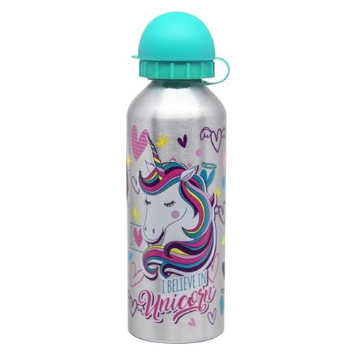 Fľaša hliníková Alu Flowy 500 ml, Unicorn
