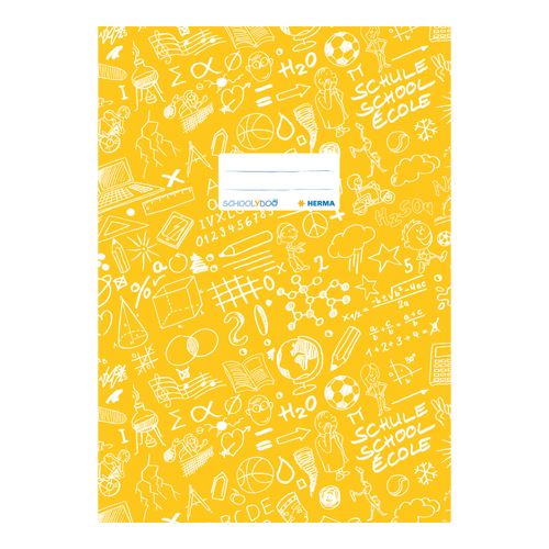 Fedél a notebook Schooldoo A5 sárga / 1db
