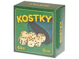 Kockajáték 16 mm 6 db csészével dobozban (3)