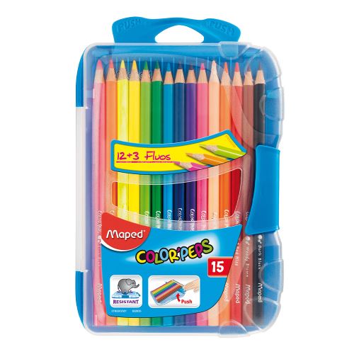 Színes ceruzák MAPED "COLOR`PEPS SMART BOX", 15 db
