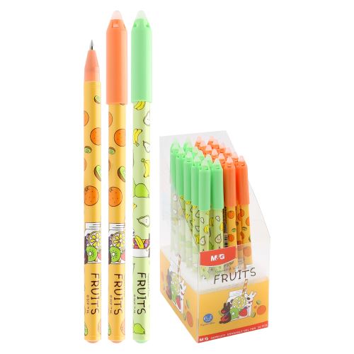 M&G Gaspard et Lisa Fruits gél- és radír toll 0,5 mm – kék betét (vegyes / 1 db ára)