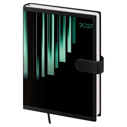 Diár 2027 týždenný A5 Tone - zelená s magnetom