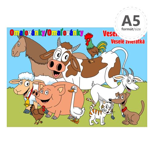 A5 LUX Kifestő - Boldog állatkák