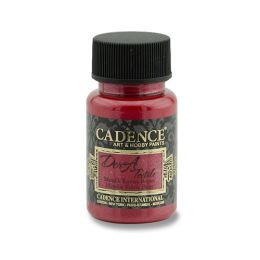 Textilfesték Cadence, fém. piros, 50 ml