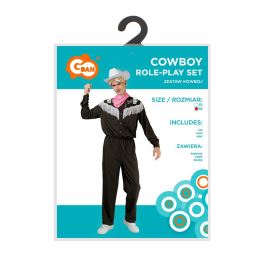 Cowboy jelmez (ing, nadrág, kalap, sál), 52-es méret