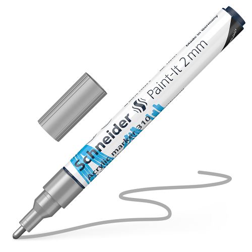 Schneider Paint-It 310 akril filctoll 2mm - ezüst