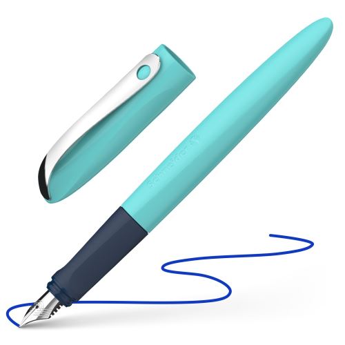 Pero plniace Schneider Wavy turquoise