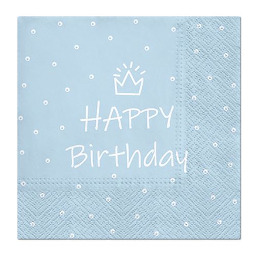 Obrúsky PAW L 33x33cm Special Day (light blue)