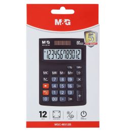 M&G MGC-MX12B asztali számológép, 12 számjegy - fekete (1)