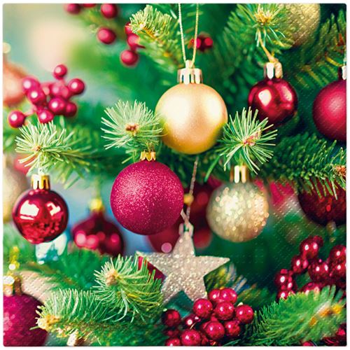 Szalvéta TaT 33x33cm Decore Christmas Tree
