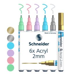Schneider Paint-It 310 akril filctoll 2mm (6 darabos készlet) (1)