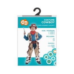 Cowboy gyerek jelmez (mellény, nadrághuzat, sapka, sál), mérete 110/120 cm