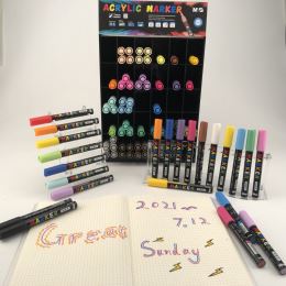 M&G Acrylic Marker 2 mm toll, akril festékkel, rózsaszín S214 (5)