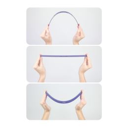 MILAN "FLEX" hajlítható 30 cm-es vonalzó, kék (3)