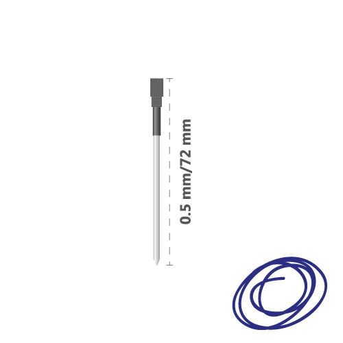 Tollbetét fém Crystal Touch 0,5 mm - kék