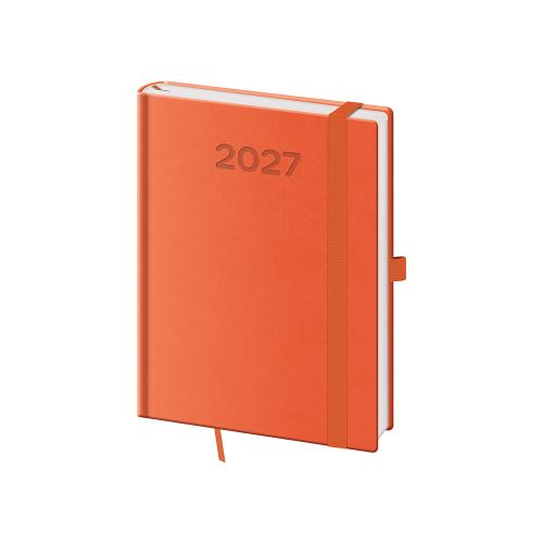 2027-es napi naptár, B6-os méret, Print Pop – narancssárga