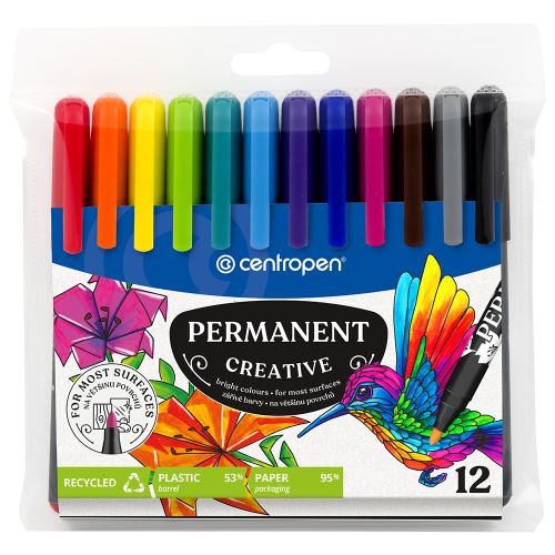 Popisovače CENTROPEN 2896 Creative, sada 12ks