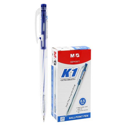 Golyóstoll M&G K1 (0,5 mm) - kék töltény