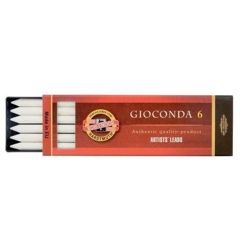Krieda kresliarska KOH-I-NOOR 5,6 mm biela (6 ks)