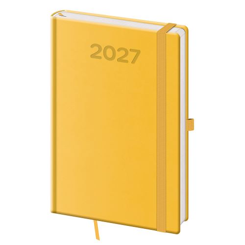Diár 2027 týždenný A5 Print Pop - žltá