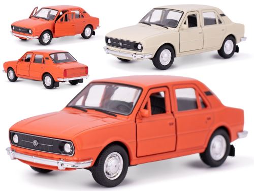 Welly Skoda 105L 1976 12cm fém hátlap 2 színben dobozban