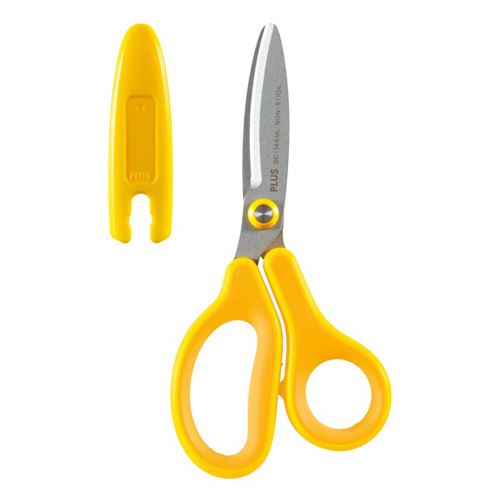 Nožnice PLUS SC-145MF školské, 6" 145mm - pre ľavákov, žlté