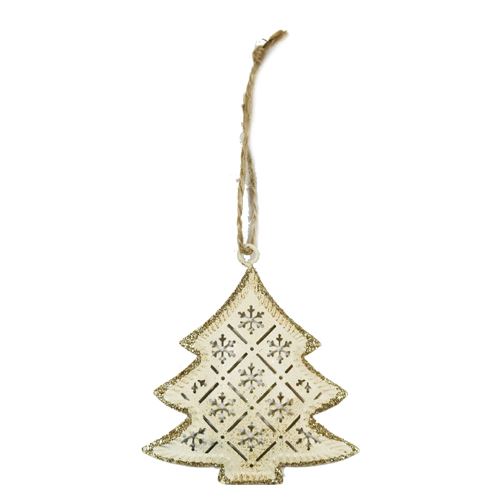 Dekorácia závesná - Stromček Glitter 10 cm, 1ks