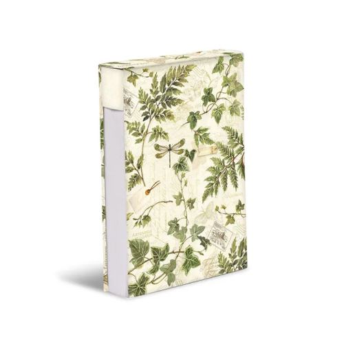 Letéphető jegyzetfüzet MAXI Nature, fehér-zöld 10x14,7 cm