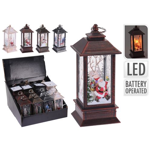 Lampáš s LED sviečkou - s postavičkou 13 cm, mix/1ks