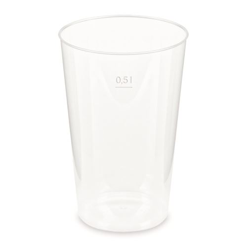 Visszaváltható pohár (PP) újrahasználható O91mm 0,5L [30 db]