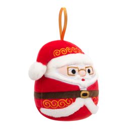 SQUISHMALLOWS karácsonyi Mikulás dísz szemüveggel - Nick, 10 cm (6)