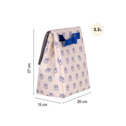 Izotermikus élelmiszerzsák MILAN 460 (3,5 L) + 2x kerek doboz - bézs színű (2)