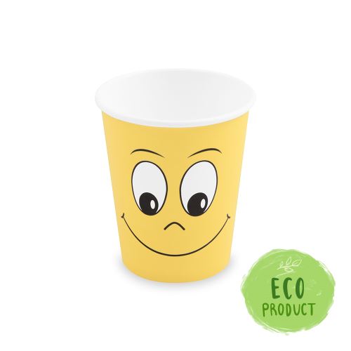 Pohár fehér 0,2 l SMILEY [10 db]