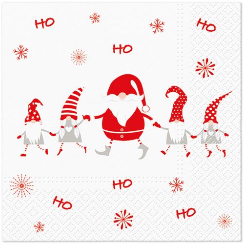 Szalvéta TaT 33x33cm HOHO Gnomes