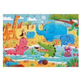 Gyermek kirakós 44 x 31 cm (24 darab) - Animal Party (2)